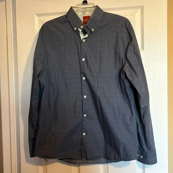 Original Penguin men’s blue long sleeve button down shirt size 16 - Picture 1 of 10